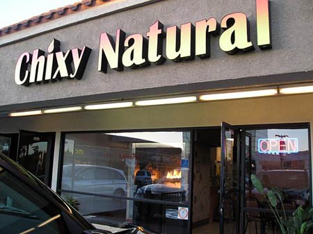 Chixy Natural Storefront at 17th and Irvine Avenue